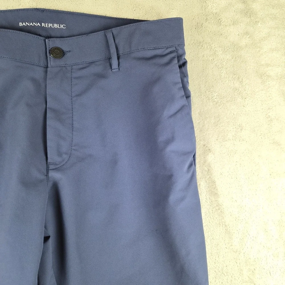 Banana Republic Golf Pants Mens 32x30 Blue Performance Stretch Chino Lightweight